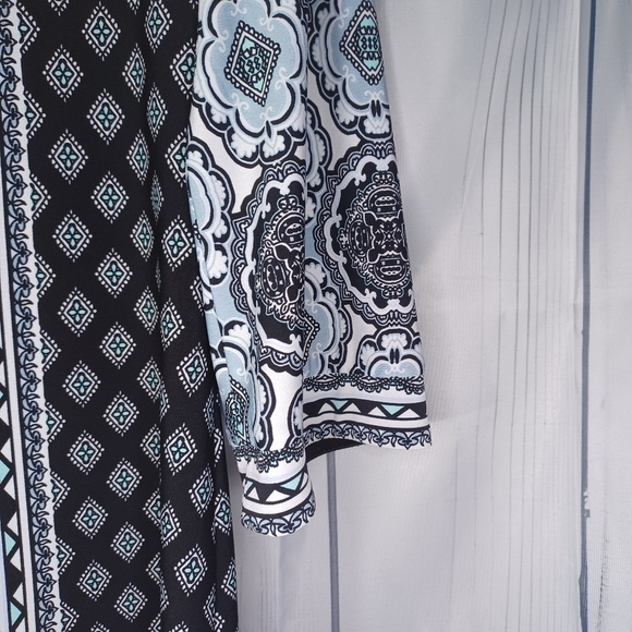 MSK multi pattern mini 70’s dress - Picture 10 of 10